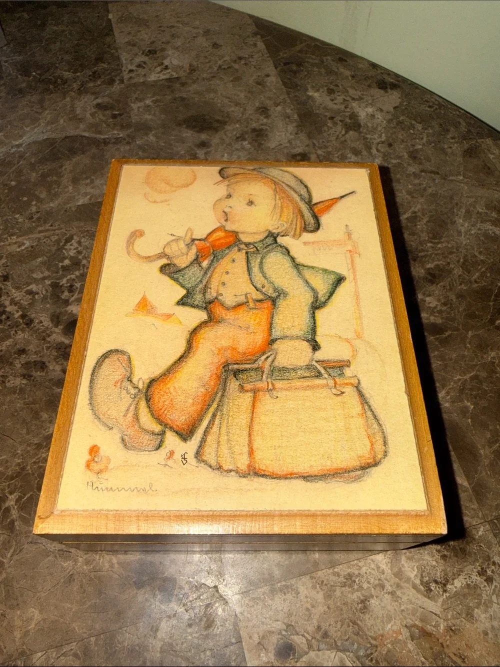 Vintage Deichert Hummel Music Box 